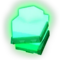 Aurora Vine crop in Grow a Garden - glowing blue-green divine crop with crystal core