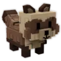 Tanuki pet in Grow a Garden, brown raccoon-like creature with mischievous expression and folklore-inspired design