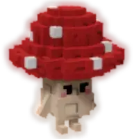 Shroomie in Grow a Garden: mushroom-themed pet emitting a fungal aura that buffs nearby crops