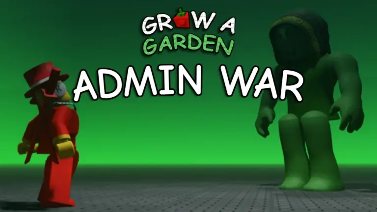 Admin Abuse War chaos: stormy sky, admin effects, and crowds gathered for rewards.